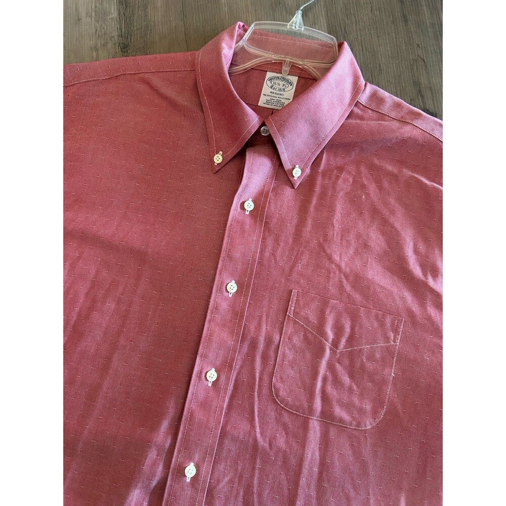 Brooks Brothers Regent Mens Sz 16.5/ 35 Striped The Original Polo Shirt